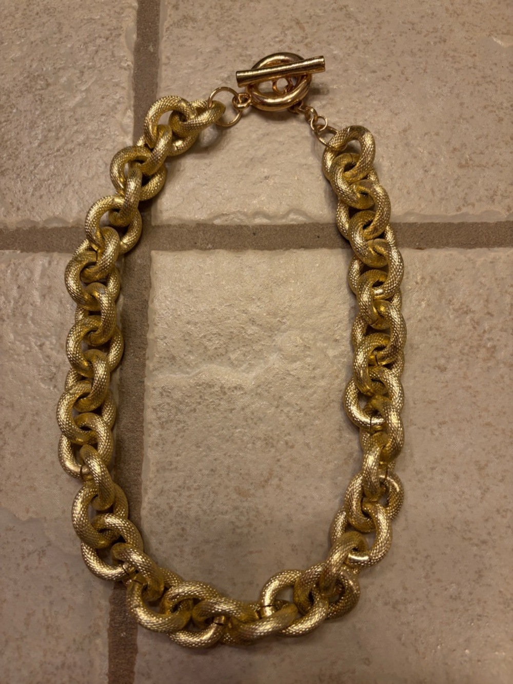 Gold-Tone Chunky Chain Necklace - Women's Fashion Jewelry